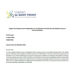 Rapport de l'OTI sur l'exercice 2020-2021