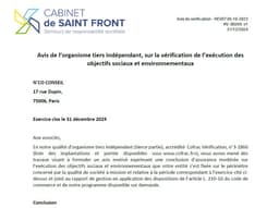 Rapport de l'OTI couvrant la période 2022-2024